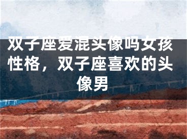 双子座爱混头像吗女孩性格，双子座喜欢的头像男