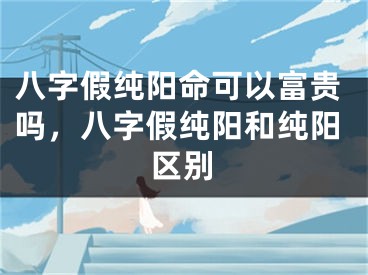 八字假纯阳命可以富贵吗，八字假纯阳和纯阳区别