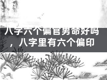 八字六个偏官男命好吗,八字里有六个偏印