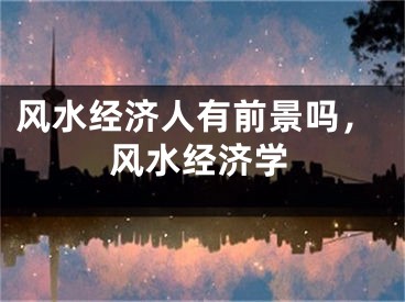 风水经济人有前景吗，风水经济学