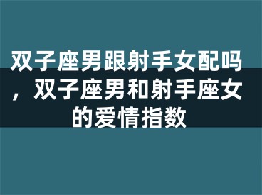 双子座男跟射手女配吗,双子座男和射手座女的爱情指数
