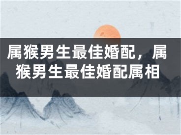属猴男生最佳婚配,属猴男生最佳婚配属相