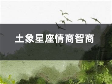 土象星座情商智商