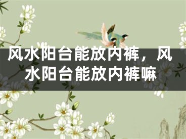 风水阳台能放内裤,风水阳台能放内裤嘛