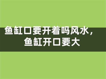 鱼缸口要开着吗风水,鱼缸开口要大