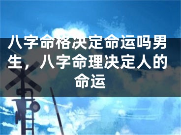 八字命格决定命运吗男生,八字命理决定人的命运