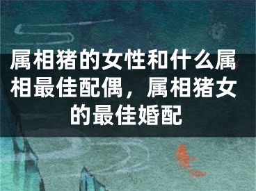 属相猪的女性和什么属相最佳配偶,属相猪女的最佳婚配