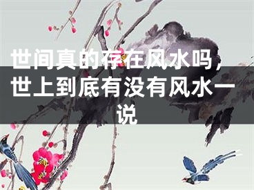 世间真的存在风水吗，世上到底有没有风水一说