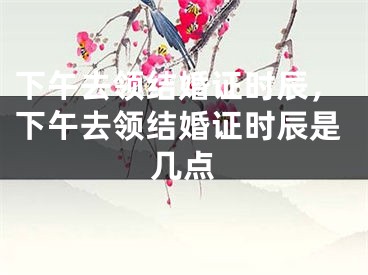 下午去领结婚证时辰,下午去领结婚证时辰是几点