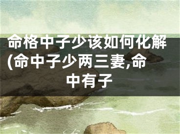 命格中子少该如何化解(命中子少两三妻,命中有子
