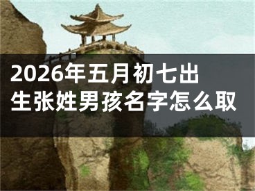 2026年五月初七出生张姓男孩名字怎么取