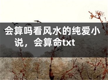 会算吗看风水的纯爱小说，会算命txt