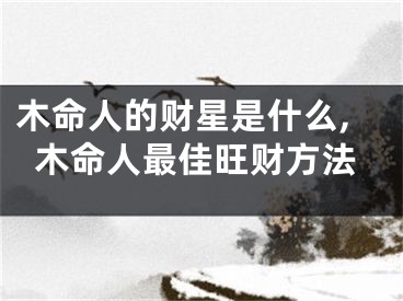 木命人的财星是什么,木命人最佳旺财方法