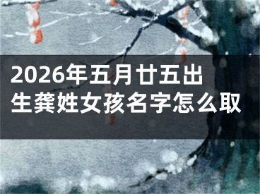 2026年五月廿五出生龚姓女孩名字怎么取