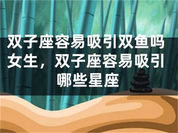 双子座容易吸引双鱼吗女生,双子座容易吸引哪些星座