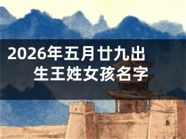 2026年五月廿九出生王姓女孩名字