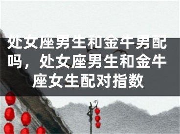处女座男生和金牛男配吗，处女座男生和金牛座女生配对指数