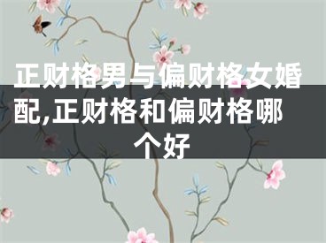 正财格男与偏财格女婚配,正财格和偏财格哪个好