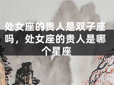 处女座的贵人是双子座吗，处女座的贵人是哪个星座