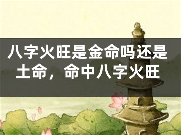 八字火旺是金命吗还是土命,命中八字火旺