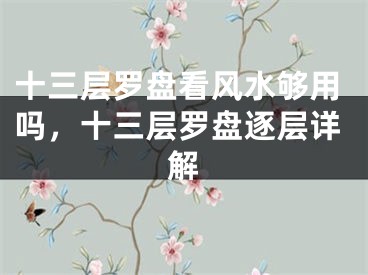 十三层罗盘看风水够用吗，十三层罗盘逐层详解