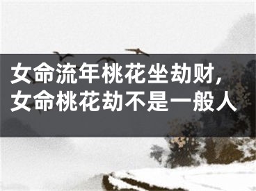 女命流年桃花坐劫财,女命桃花劫不是一般人