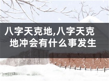 八字天克地,八字天克地冲会有什么事发生