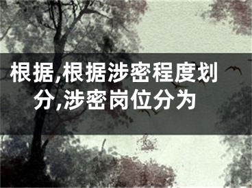 根据,根据涉密程度划分,涉密岗位分为
