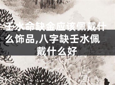 壬水命缺金应该佩戴什么饰品,八字缺壬水佩戴什么好