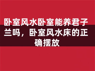 卧室风水卧室能养君子兰吗,卧室风水床的正确摆放