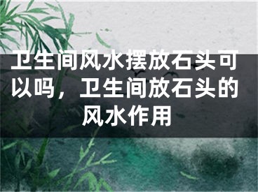 卫生间风水摆放石头可以吗,卫生间放石头的风水作用